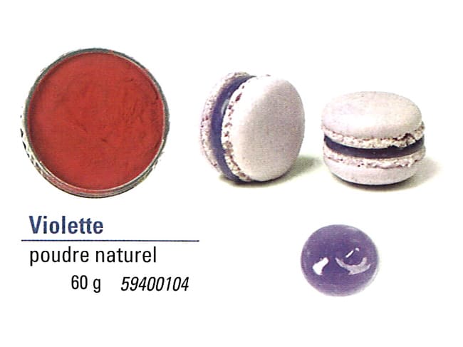 Colorante naturale viola in polvere - idrosolubile - 50 g - Sosa