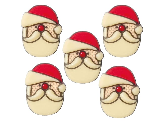 Stampo termoformato prestampato - Babbo Natale - 2,9 x 3,7 cm - Florensuc