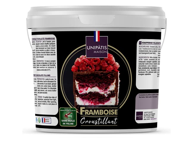 Riempimento croccante - Lampone - 1 kg - Unipatis