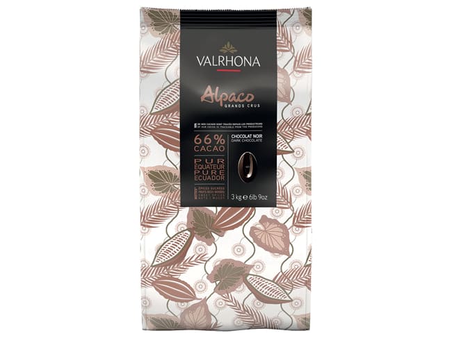 Cioccolato fondente Alpaco 66% - 3 kg - Valrhona