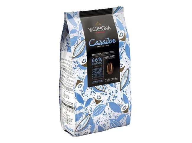 Cioccolato fondente Caraïbe 66% - 3 kg - Valrhona