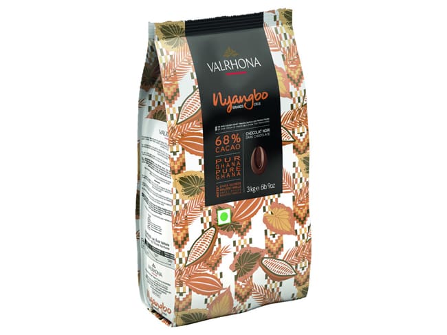 Cioccolato fondente Nyangbo 68% - 3 kg - Valrhona