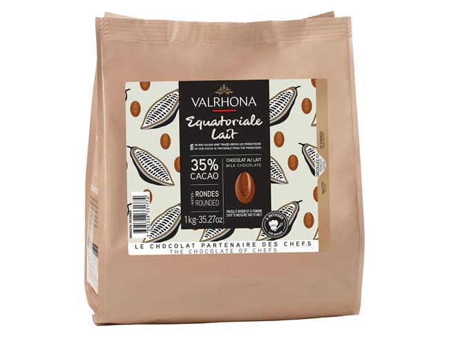 Cioccolato al latte Equatoriale 35% - 1 kg - Valrhona
