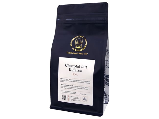 Cioccolato al latte Kidavoa 50% - 500 g - Valrhona