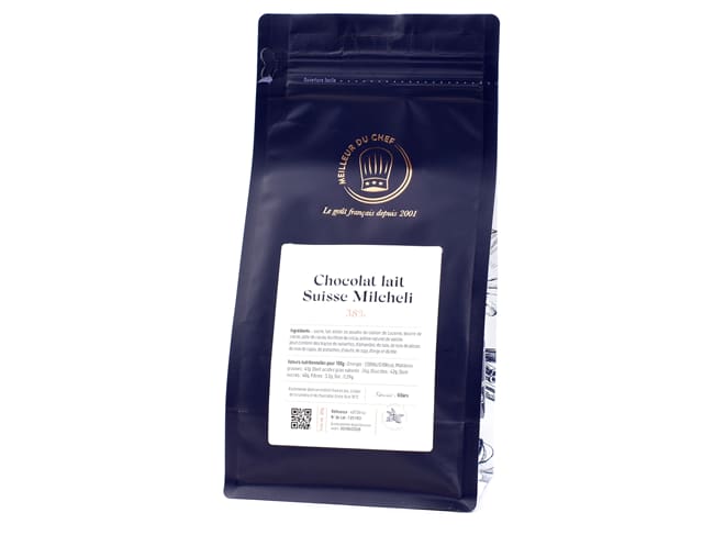 Copertura di cioccolato al latte Milcheli 38% - 500 g - Villars