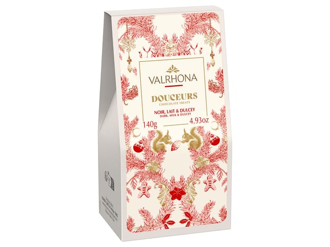 Scatola di cioccolatini natalizia - Valrhona 2025 - 140 g - Valrhona