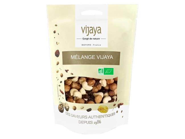 Miscela Vijaya Bio - uva, nocciole, anacardi, mandorle - 250 g - Vijaya