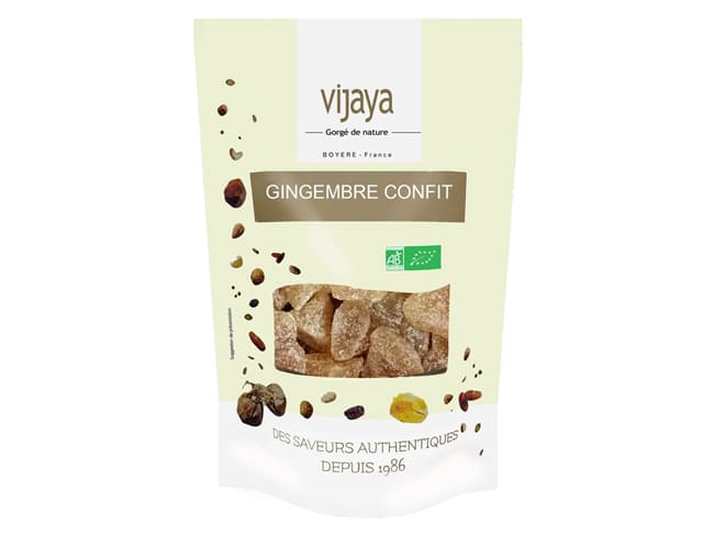 Zenzero candito bio 500 g - Vijaya