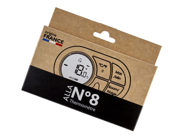 Fridge/Freezer Thermometer - -5°C to +50°C - No 8 - Alla France