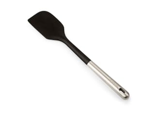 Stainless steel and silicone spatula