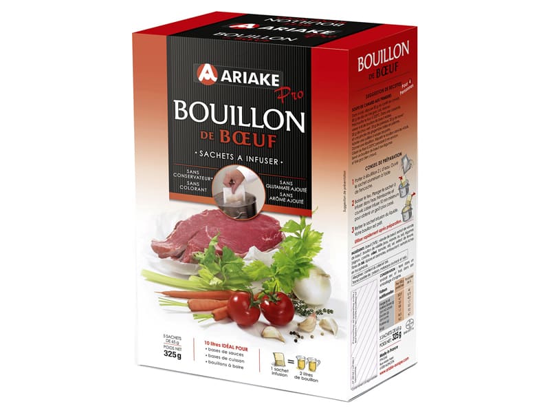Ariake Beef Bouillon Infusion 5 x 2L Ariake Meilleur du Chef