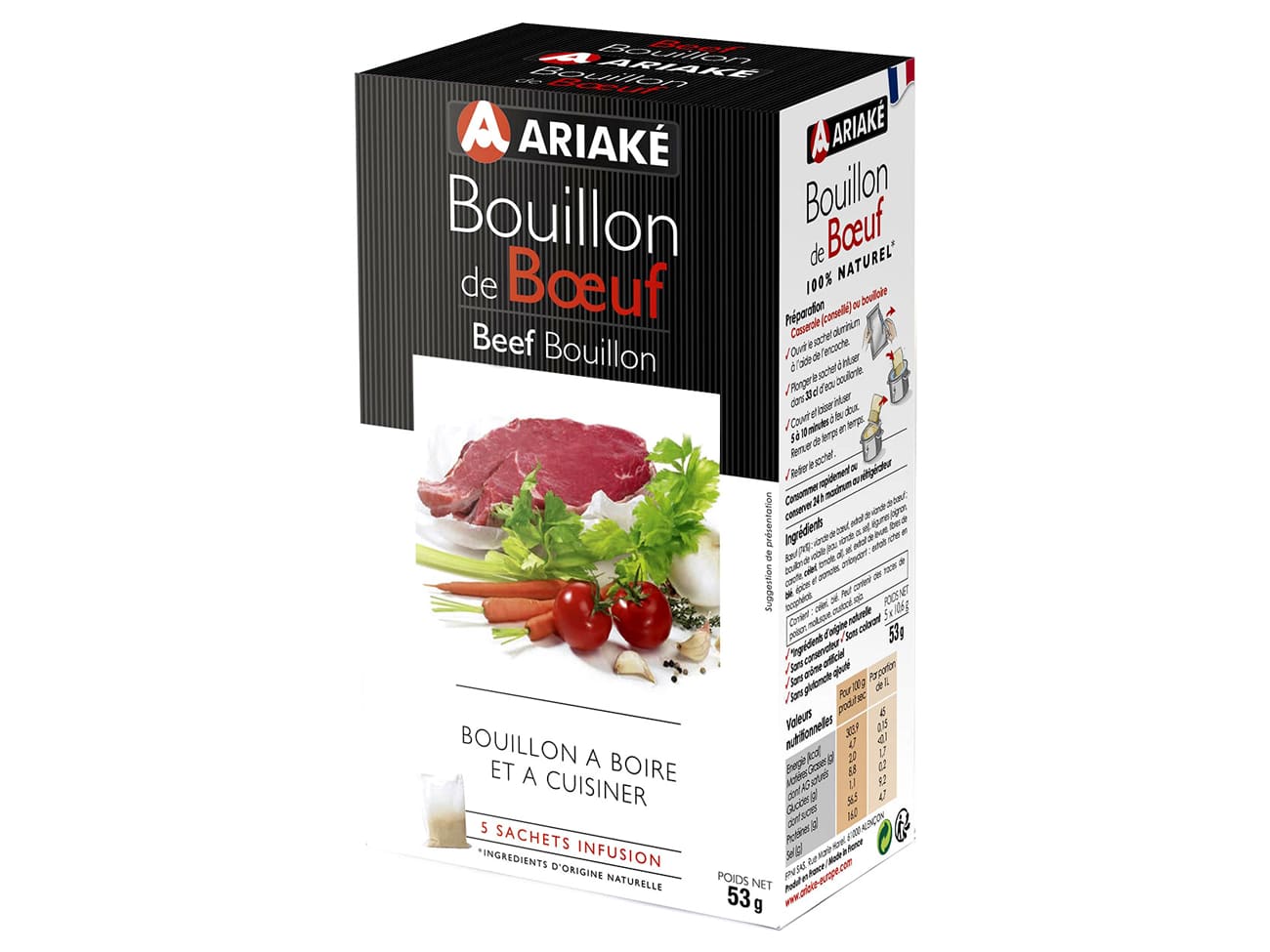 Ariake Beef Bouillon Infusion 5 x 33cl Ariake Meilleur du Chef