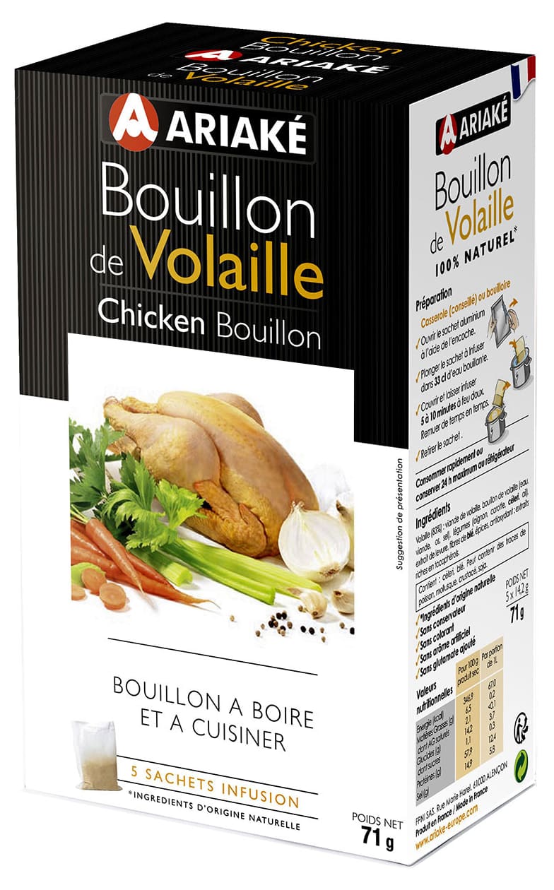 Ariake Chicken Bouillon Infusion 5 x 33cl Ariake Meilleur du Chef