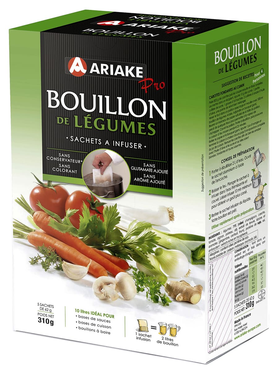 Ariake Vegetable Bouillon Infusion 5 x 2L Ariake Meilleur du Chef