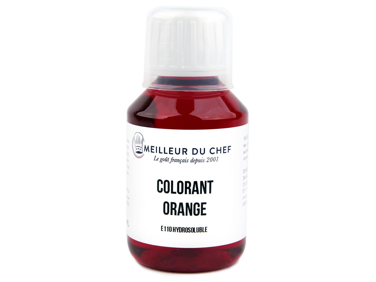 Orange Food Colouring E110 - Water soluble - 115ml - Meilleur du Chef