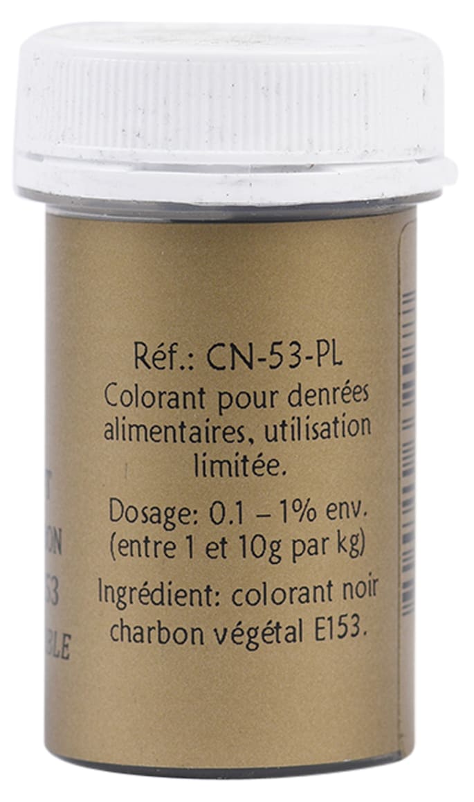 Black Colouring Powder - Fat soluble - 8g - Selectarôme - Meilleur du Chef