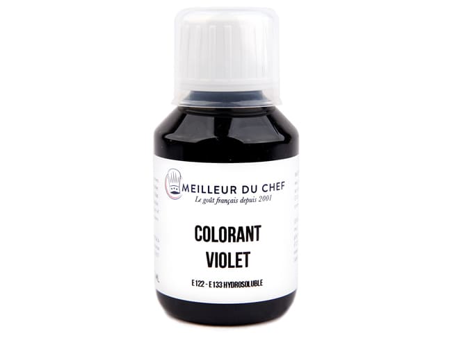 Purple Food Colouring E122/E133 - Water soluble - 115ml - Meilleur du Chef