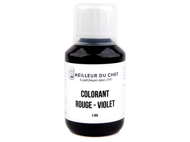 Colorant alimentaire liquide - rouge-violet E163 - 115 ml