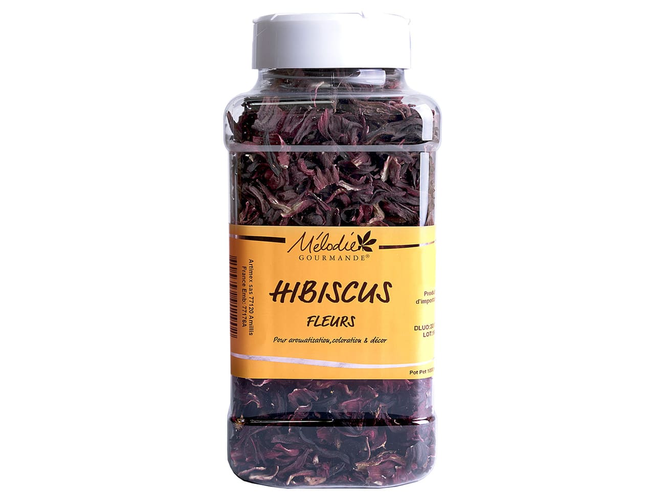 Dried Hibiscus Flowers 145g - Mélodie Gourmande - Meilleur du Chef
