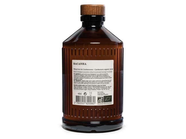 Organic Cardamom Syrup - 40cl - Bacanha