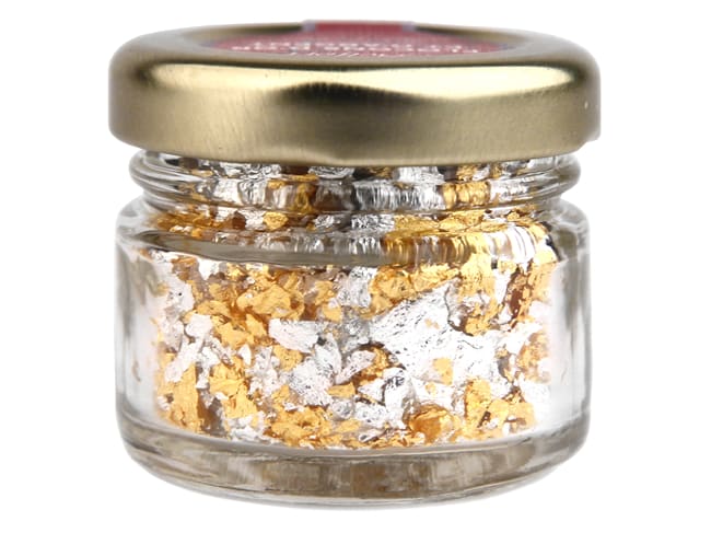 Gold and Silver Leaf Flakes - 200mg