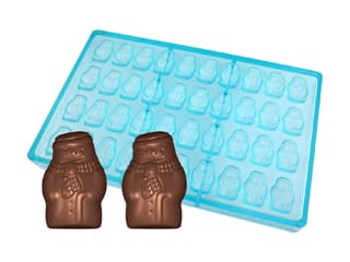 Chocolate Copolyester Mould - Snowmen (x 40)