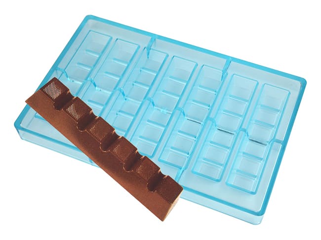 Triangle Topped Square Silicone Chocolate Mould