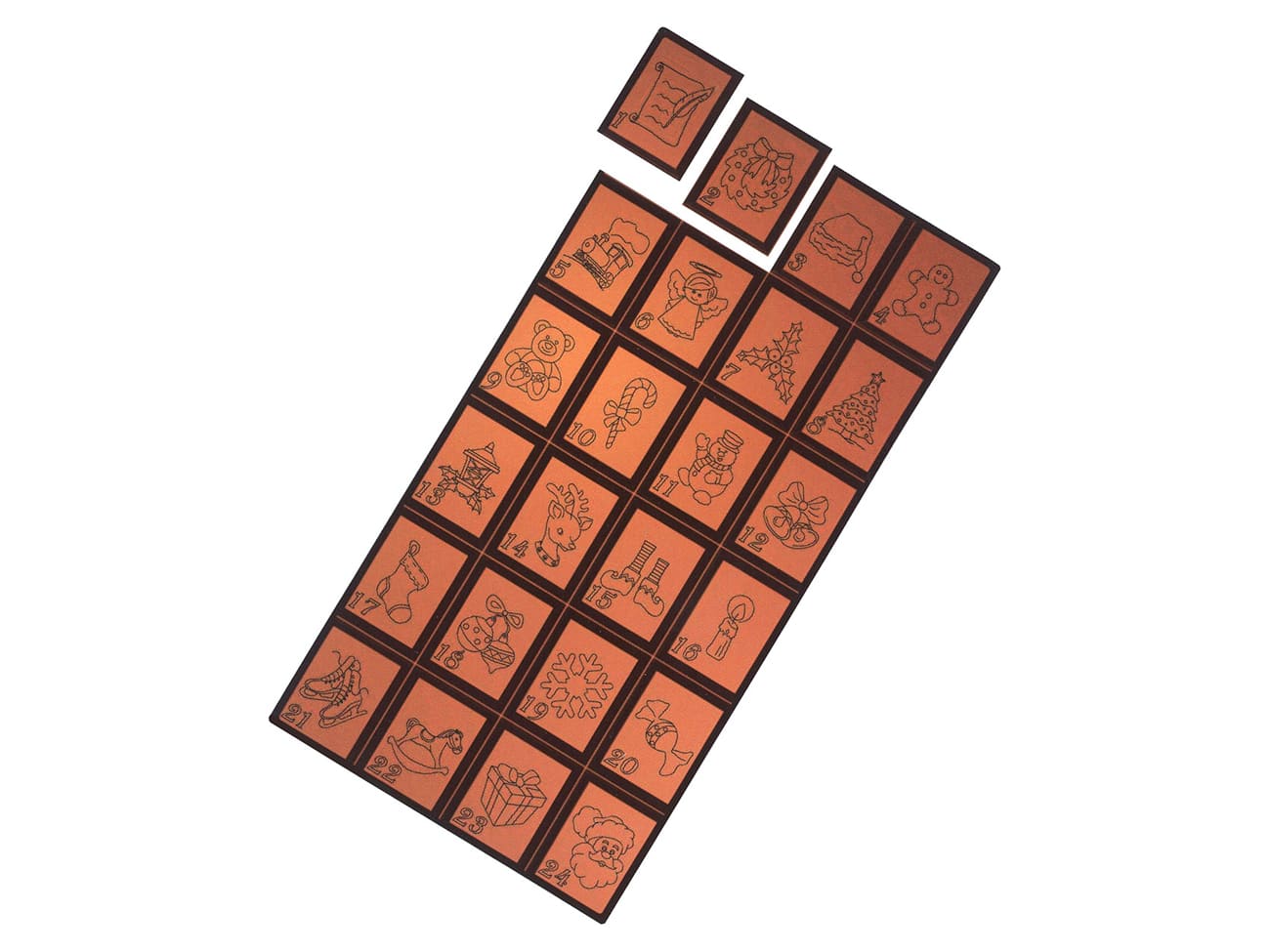 Chocolate Mould Advent Calendar 24 Cavities Meilleur du Chef Chocolate Mould Advent Calendar 24 Cavities Meilleur du Chef