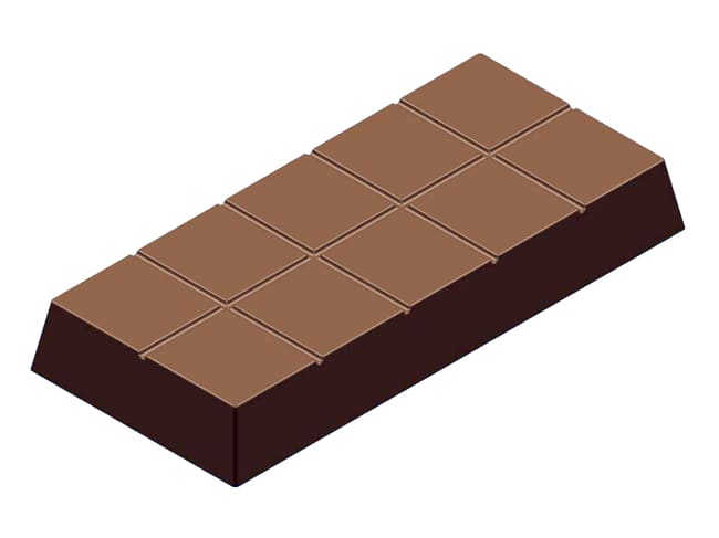 Chocolate Mould - Dubai chocolate bar - 3 tablets