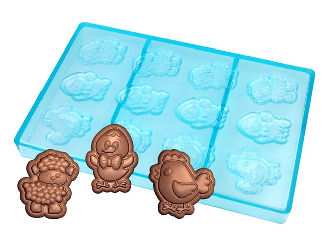 Chocolate Mould - 12 Easter animals