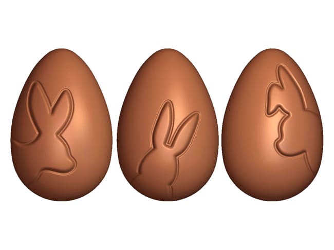 Easter Egg Chocolate Mould - Bunny ears