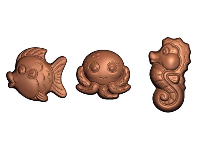 Chocolate Mould - 18 Easter fish shapes