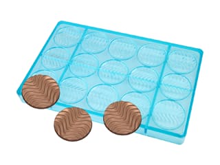 Chocolate Mould - Grooved Discs