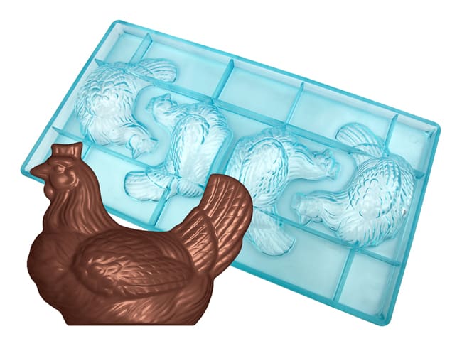 Chocolate Mould - 2 hens