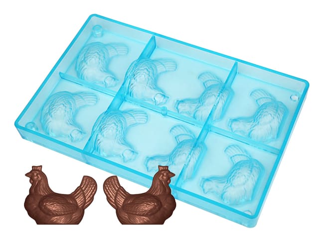 Chocolate Mould - 4 hens