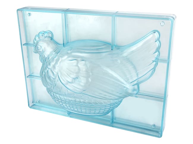 Chocolate Mould - Hen in basket (large)