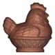 Chocolate Mould - Hen in Basket - 27.5 x 17.5cm