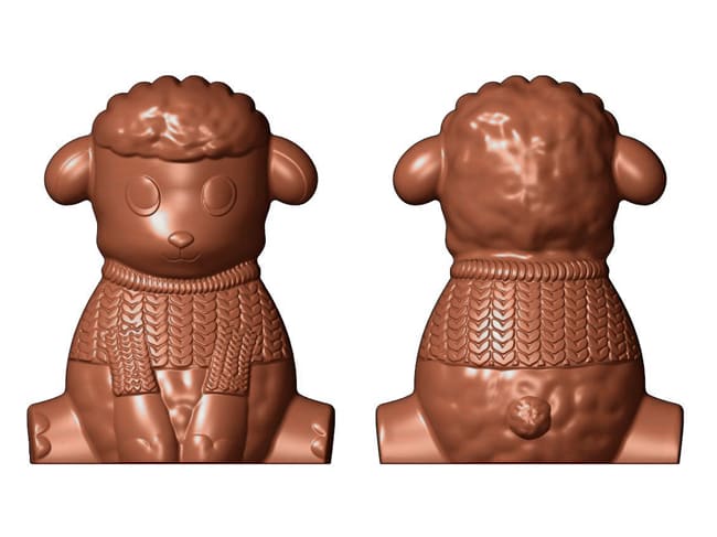 Chocolate Mould - Lamb with knit