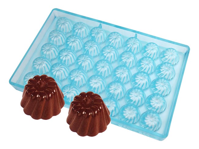 Chocolate Mould - Mini Canelés - 27.5 x 17.5cm