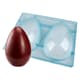 Chocolate Mould - Plain half egg - 2 cavities 23 x 16cm