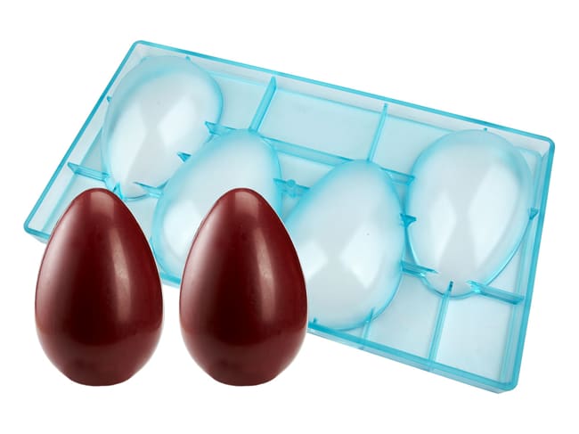 Plain Half Egg Mould - 4 cavities