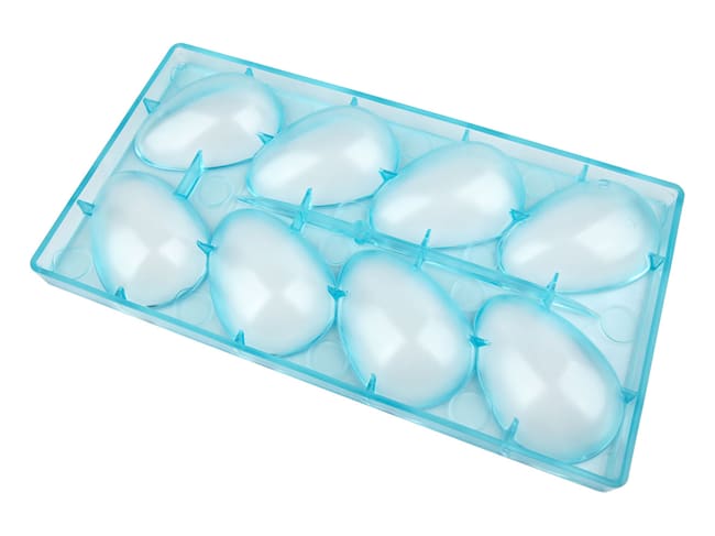 Plain Half Egg Mould - 8 cavities