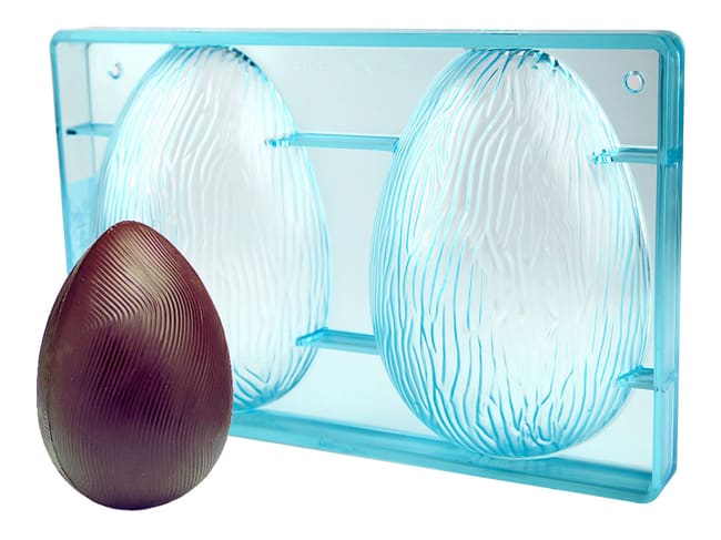 Chocolate Mould - Striped Easter egg