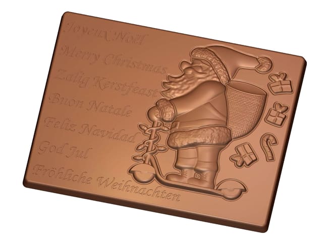 Chocolate Bar Mould - 'Merry Christmas'