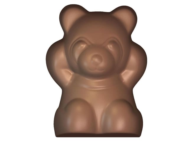 Chocolate Mould - teddy bear - Height 4.2 cm