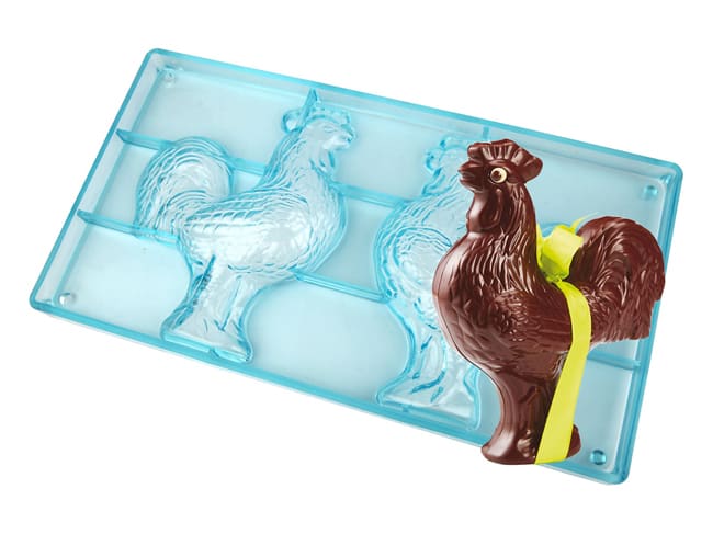 Polycarbonate Mould - Rooster - Small 17.5 x 14cm