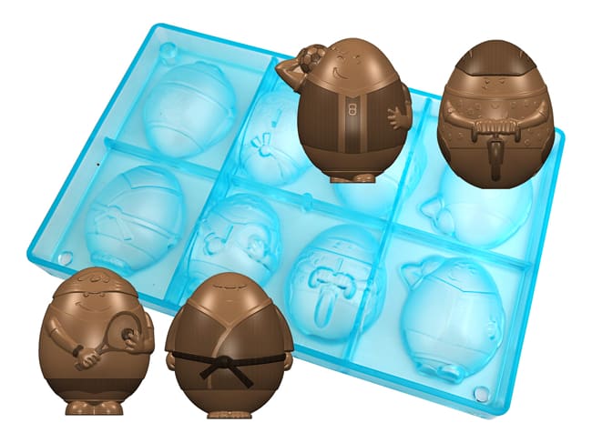 Easter Egg Chocolate Mould - Handball, cycling, tennis, karate - L'Oeuf Maillot