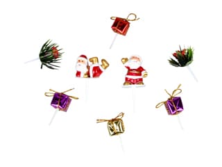 Assorted Christmas Cake Toppers (x 8)