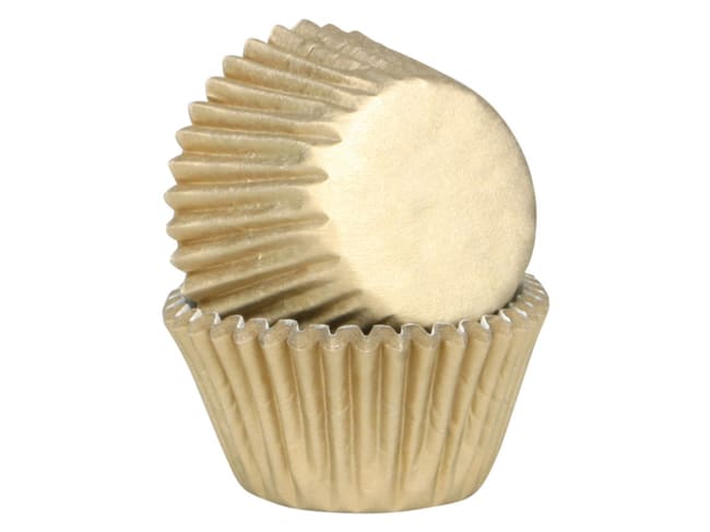 Cupcake Baking Cases (x 45) - Gold - Chevalier Diffusion