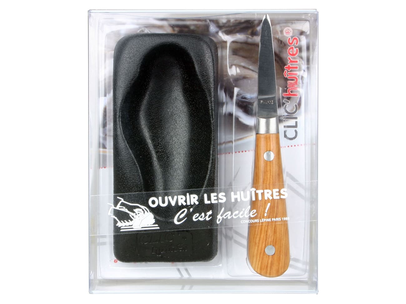 Oyster Knife with Shucking Block - Clic'huîtres - Meilleur du Chef